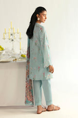 PQ-08 Rena | 3Pc Unstitched Lawn Suit Digital Printed Q Prints By Qalamakar