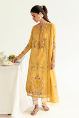 PQ-03 Mehr | 3Pc Unstitched Lawn Suit Digital Printed Q Prints By Qalamakar