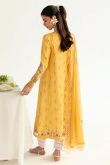 PQ-03 Mehr | 3Pc Unstitched Lawn Suit Digital Printed Q Prints By Qalamakar