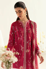 PQ-08 Kiara | 3Pc Unstitched Lawn Suit Digital Printed Q Prints By Qalamakar