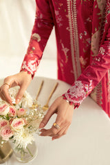 PQ-08 Kiara | 3Pc Unstitched Lawn Suit Digital Printed Q Prints By Qalamakar