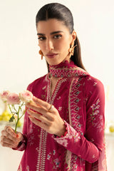 PQ-08 Kiara | 3Pc Unstitched Lawn Suit Digital Printed Q Prints By Qalamakar