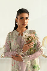 PQ-07 Lira | 3Pc Unstitched Lawn Suit Digital Printed Q Prints By Qalamakar