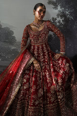 Anastasia | 3 Pc Unstitched Suit Festive Embroidered Brides Edit'24 By Afrozeh