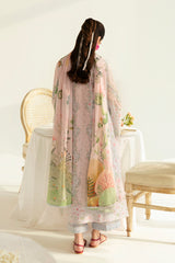 PQ-07 Lira | 3Pc Unstitched Lawn Suit Digital Printed Q Prints By Qalamakar