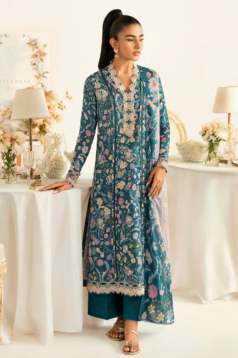 PQ-04 Rhea | 3Pc Unstitched Lawn Suit Digital Printed Q Prints By Qalamakar