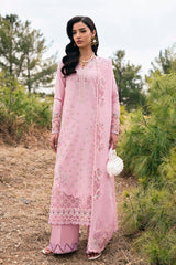 3-PC Unstitched Chikan Kari Embroidered Lawn By Qalamkar | DC-02 Freja