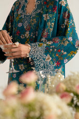 PQ-10 Faha | 3Pc Unstitched Lawn Suit Digital Printed Q Prints By Qalamakar