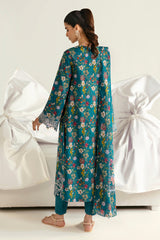 PQ-10 Faha | 3Pc Unstitched Lawn Suit Digital Printed Q Prints By Qalamakar