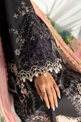 PQ-09 Nora | 3Pc Unstitched Lawn Suit Digital Printed Q Prints By Qalamakar