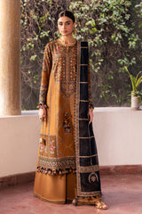 3-PC Unstitched Embroidered Lawn Shahkaar By Jazmin | D-05