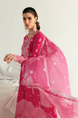 PQ-06 VEDA | 3Pc Unstitched Lawn Suit Digital Printed Q Prints By Qalamakar
