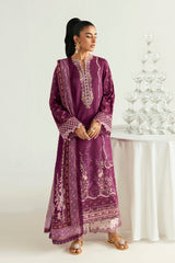 PQ-01 Miya | 3Pc Unstitched Lawn Suit Digital Printed Q Prints By Qalamakar