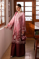 3-PC Unstitched Embroidered Lawn Shahkaar By Jazmin | D-08