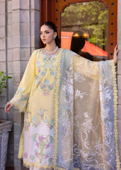 3-PC Unstitched Embroidered Lawn Bloom By Saira Shakira | LOTUS REVERIE 4-A