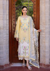 3-PC Unstitched Embroidered Lawn Bloom By Saira Shakira | LOTUS REVERIE 4-A
