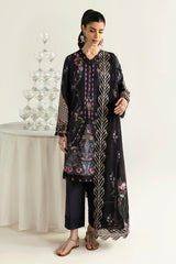 PQ-03 Rida | 3Pc Unstitched Lawn Suit Digital Printed Q Prints By Qalamakar