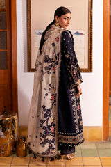 3-PC Unstitched Embroidered Lawn Shahkaar By Jazmin | D-07