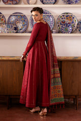 3-PC Unstitched Embroidered Lawn Shahkaar By Jazmin | D-06