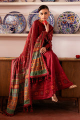 3-PC Unstitched Embroidered Lawn Shahkaar By Jazmin | D-06