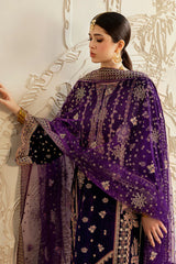 V-602 | 3Pc Unstitched Suit Winter Embroidered Premium Velvet By Ramsha