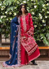 Aman | 3Pc Unstitched Suit Winter Embroidered Karandi AW 24 By Hussain Rehar