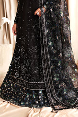 3Pc Sharara Suit – Sequins Embroidered Net Unstitched KAVISH By Zarif