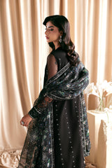 3Pc Sharara Suit – Sequins Embroidered Net Unstitched KAVISH By Zarif