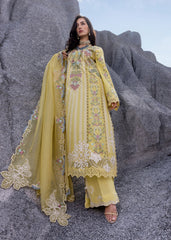 Unstitched 3-PC Luxury Lawn Silk Dupatta By Saira Shakira | DILARA-B