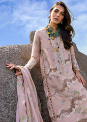 Unstitched 3-PC Luxury Lawn Silk Dupatta By Saira Shakira | SERENA-B