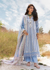 Unstitched 3-PC Luxury Lawn Silk Dupatta By Saira Shakira | NADINE-A
