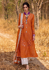 Unstitched 3-PC Luxury Lawn Silk Dupatta By Saira Shakira | SHAMS-B