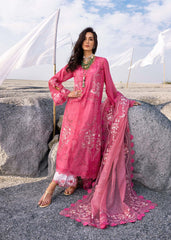 Unstitched 3-PC Luxury Lawn Silk Dupatta By Saira Shakira | SAMARA-B