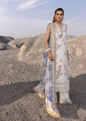 Unstitched 3-PC Luxury Lawn Silk Dupatta By Saira Shakira | CECIL-B