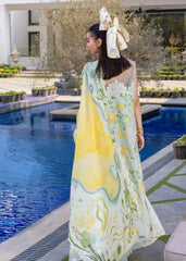 3-PC Unstitched Embroidered Lawn Flow By Crimson | D4B