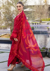 3-PC Unstitched Embroidered Lawn Flow By Crimson | D3A