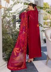 3-PC Unstitched Embroidered Lawn Flow By Crimson | D3A