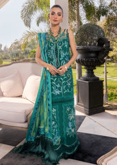 3-PC Unstitched Embroidered Lawn Flow By Crimson | D3B