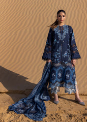 Unstitched 3-PC Printed Lawn With Silk Dupatta By Crimson | D1 B