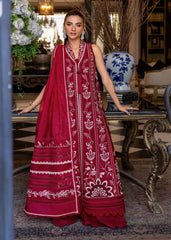 3-PC Unstitched Embroidered Lawn Flow By Crimson | D5A