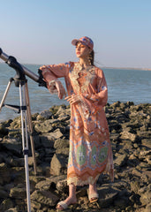 Unstitched 3-PC Printed Lawn With Silk Dupatta By Crimson | D1 A