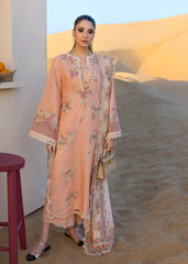 Unstitched 3-PC Printed Lawn With Silk Dupatta By Crimson | D8 A