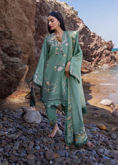 Unstitched 3-PC Printed Lawn With Silk Dupatta By Crimson | D5 A