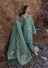 Unstitched 3-PC Printed Lawn With Silk Dupatta By Crimson | D5 A