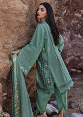 Unstitched 3-PC Printed Lawn With Silk Dupatta By Crimson | D5 A