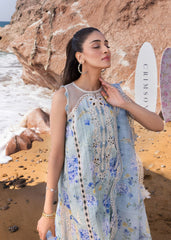 Unstitched 3-PC Printed Lawn With Silk Dupatta By Crimson | D3 B
