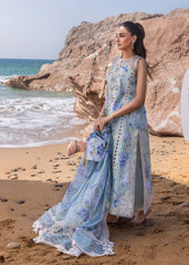 Unstitched 3-PC Printed Lawn With Silk Dupatta By Crimson | D3 B