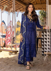 Unstitched 3-PC Luxury Lawn Silk Dupatta By Saira Shakira | LEYLA-B