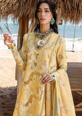Unstitched 3-PC Luxury Lawn Silk Dupatta By Saira Shakira | SERENA-A