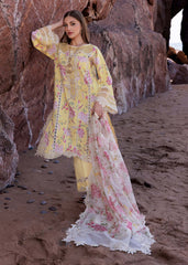 Unstitched 3-PC Printed Lawn With Silk Dupatta By Crimson | D3 A